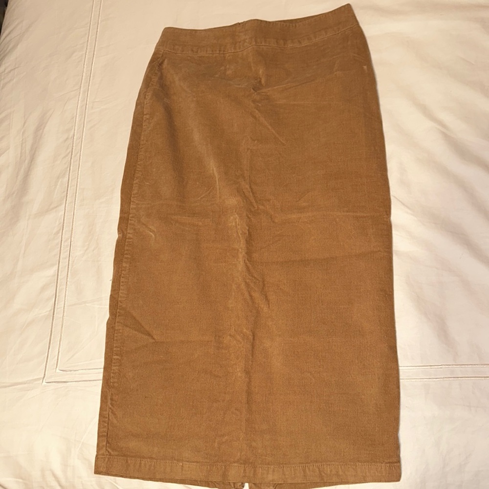 Camel Colored Pencil Skirt